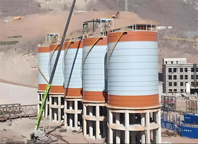 工业园区高架钢板仓